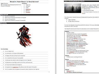Macbeth Exam Preparation - Workbook and Practice Questions