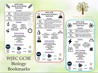 WJEC GCSE Science Exam Bookmarks
