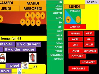 Interactive Perpetual French Calendar with Weather