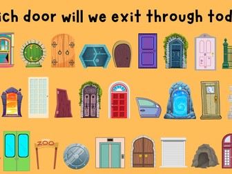 Which Door Will We Exit Through? Editable PowerPoint