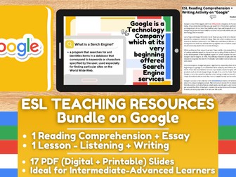 ESL Teaching Resources - Lesson + Reading Comprehension on Google - 50% OFF