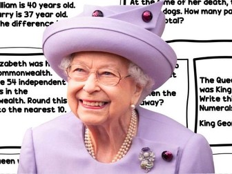 Queen Elizabeth II - Maths Questions - Key Stage 2