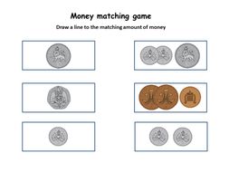 Matching money worksheets | Teaching Resources