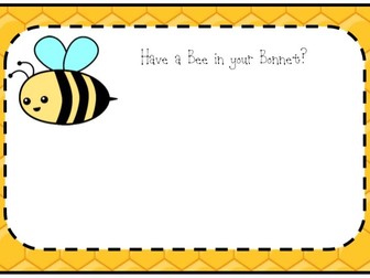Bee in your Bonnet Worry Cards