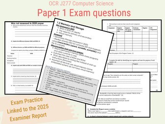 Exam question - based on 2025 examiner report