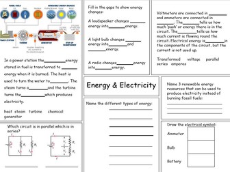 Energy Electricity Revision