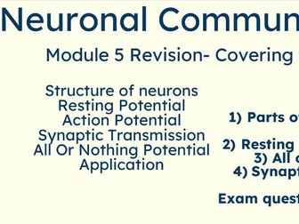 Neuronal Communication A-level Revision