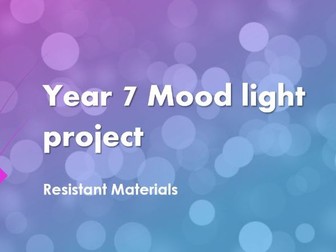 D&T KS3 project - Moodlight