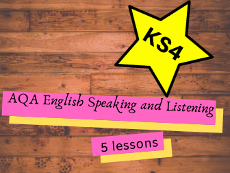 AQA GCSE English Language Speaking and Listening Lessons