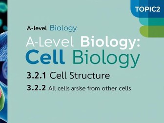 AQA A-level biology 3.2.1 Cell Structure 3.2.2 All cells arise from other cells