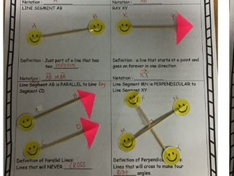 Lines & Angles (Toothpick & Stickers Activity) Worksheet & Lesson Plan