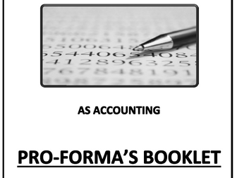 Accounting AS - template and Pro - Forma Pack