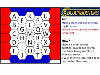 Blockbusters Game PowerPoint Grid