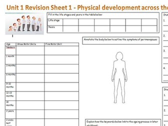 Level 3 Unit 1 Areas of development across the life stages