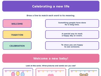 Religious Studies - Celebrating new life