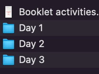 3 Day Transition Plan