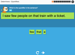 Quantifiers - Interactive Activity - KS3 Spag
