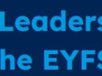 EYFS Development Matters 2020 - 2021 Subject Leaders
