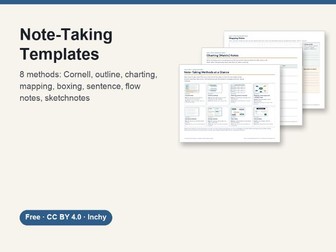 Note-Taking Templates: 8 Methods, Free PDF