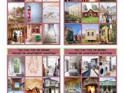 House or Apartment Hunting Tic-Tac-Toe or Bingo