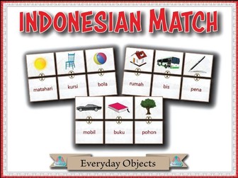 Indonesian Match - Everyday Objects