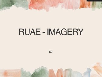 RUAE - Imagery BGE lesson - 2nd Level