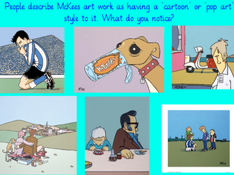 Pete McKee Themed Art Lessons
