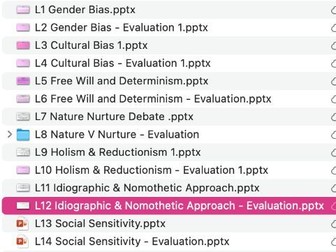 AQA A Level Psychology Issues & Debates Lessons – NEW SPEC (7182)/Teaching from 2025