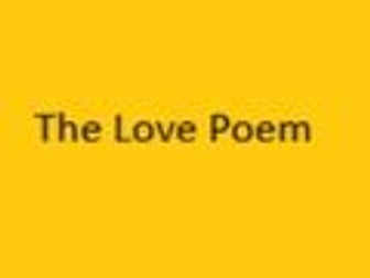 The Love Poem - CA Duffy - Cheat Sheet/Revision
