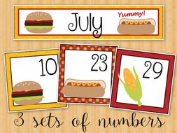July Calendar Cards