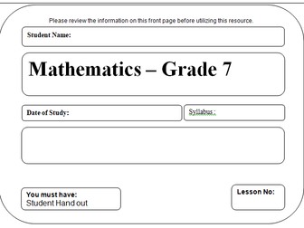 Maths Assessment – Grade 7 (IGCSE / Edexcel)