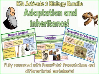 Adaptation and inheritance Activate 2 KS3 Science Bundle