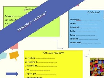 icebreaker - back to school - fun revision activity