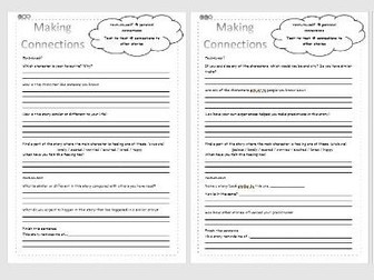 Making Connections - Differentiated Worksheets - Reading Comprehension