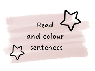 Read and colour Sentences