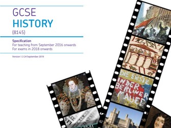 AQA GCSE History content overview sheet for revision: Health and the People