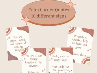 Calm Corner Cards