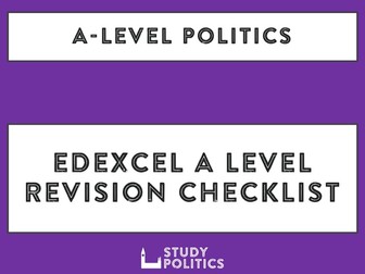 Edexcel A Level Politics Revision Checklist