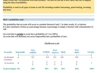 Probability - Level 1 - Learn at home