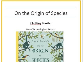 Chotting Booklet (Jane Considine Style) to go with 'The Origin of Species' Unit