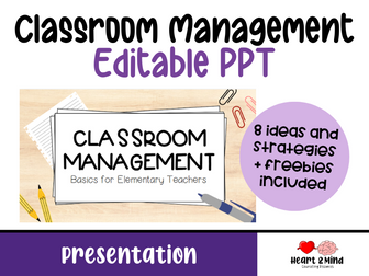 Classroom Management PPT for Elementary Teachers