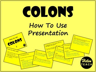 Colons How To Use Presentation