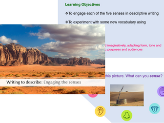 Writing to Describe (3 lesson pack)