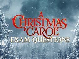 A Christmas Carol - Exam Questions - AQA | Teaching Resources