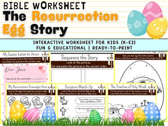 Resurrection Eggs Activities: Holy Week Timeline & Easter Bible Study