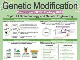 Genetic Modification - Bacteria, Genetic Engineering, GMOs and Ethics