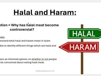 Halal and Haram Lesson