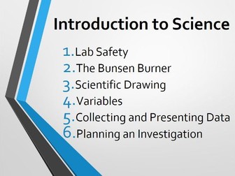 Year 7 Introduction to Science SOW - 6 Lessons