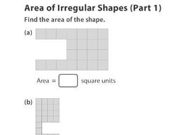 Area of Irregular Shapes (Part 1) | Teaching Resources