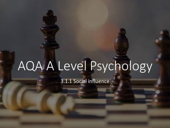 AQA A Level Psychology Social Influence - conformity types